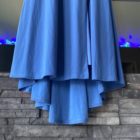 Jump Apparel Size XSmall Maxi Blue Dress for Bridesmaid or Homecoming / Prom - Picture 4 of 14